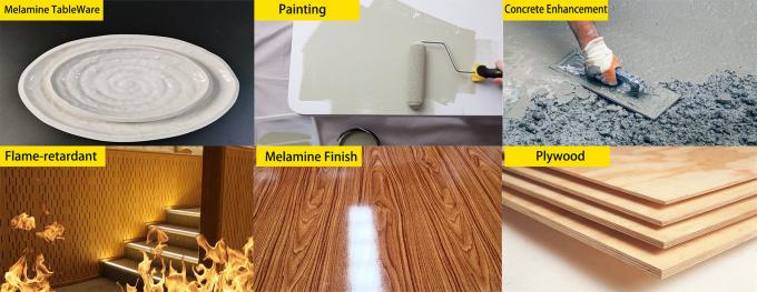 MF 99.8%Min Melamine Powder Used In Particle Board / Plywood 2
