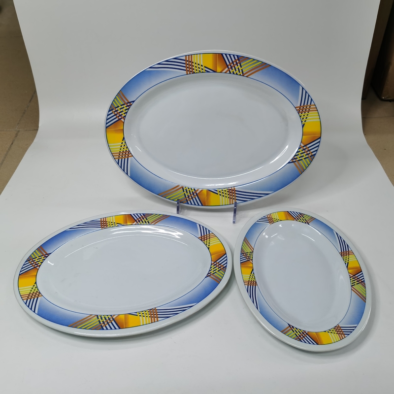Solvent Resistance Melamine Microwave Safe Dinnerware Set For Party
