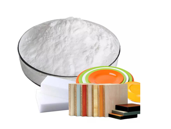 Melamine Formaldehyde Resin Filler 99.8% Melamine Crystal Powder Industrial Grade 0