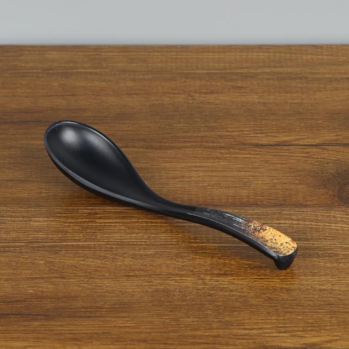 Sonfa Galaxy Series Black 100% Melamine Soup Spoon Soup Ladle Kitchen Spoon 1