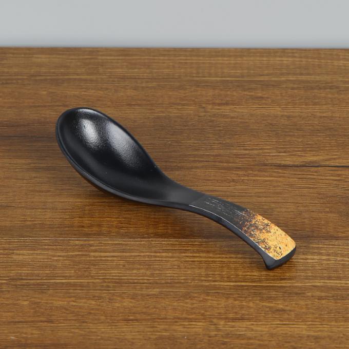 Sonfa Galaxy Series Black 100% Melamine Soup Spoon Soup Ladle Kitchen Spoon 2
