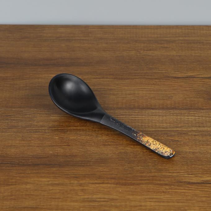 Sonfa Galaxy Series Black 100% Melamine Soup Spoon Soup Ladle Kitchen Spoon 3