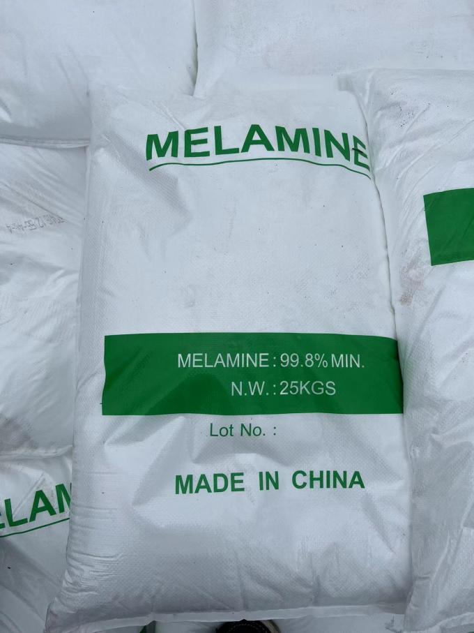99.8% Melamine Powder For Urea Formaldehyde Resin 0