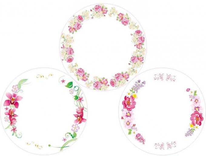 Flower Design Thickness with High Fade Resistance for Melamine Decal Printing 1
