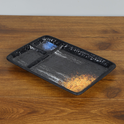 Good price Compartment Divided Melamine Sauce Dish Restaurant Rectangular Hard Sauce Tray online