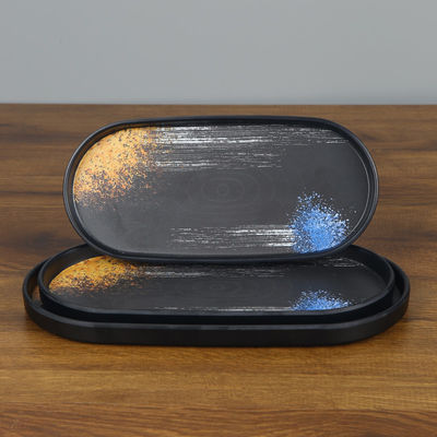 Good price Oval Melamine Plates For Restuarant Dinnerware Appetizer Plates Sets online