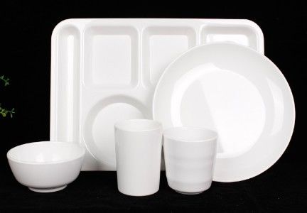 Good price Custom White Color Melamine Tableware Big Plastic Kitchen Serving Bowls for Ramen online