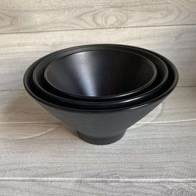 Good price Eco-friendly Black 100% Melamine Tableware Bowl Smooth Surface Easy To Clean online