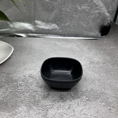 Good price Black Matte Square Small Melamine Bowls For Food Grade Requirements online
