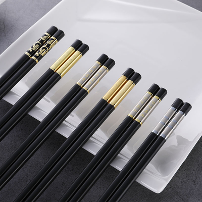 Good price Fiberglass Silver Color Alloy Chopsticks Series Japanese Non Slip Family Use online