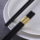 Reusable Alloy Chopsticks 24cm Long Square Head Chinese Noodle Sushi Chopsticks