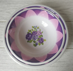 High Grade 100% Melamine Dinner Plate Flower Design