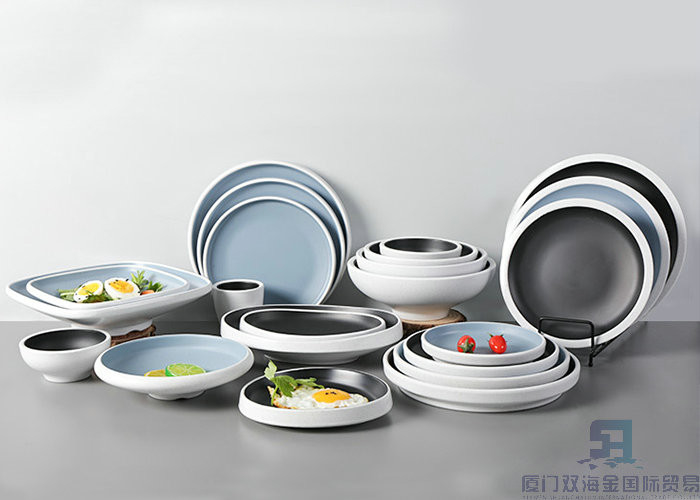 Nordic Style Melamine Dinnerware Sets Imitating Porcelain Melamine Serving Dishes