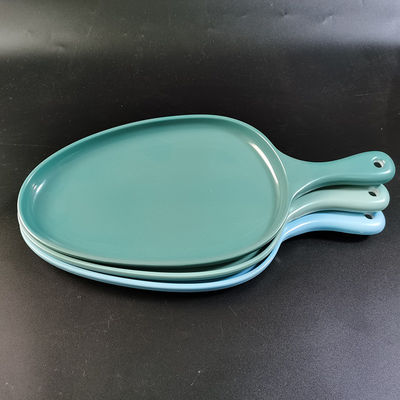 Good price Stable And Low-Noise Colorful Melamine Serving Blue Tray For Schools Or Hotel online