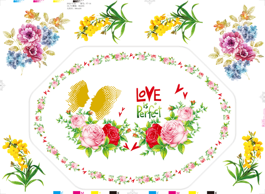 Printed Decal Paper Customizable Pattern For Melamine Dinnerware 44*59 CM Melamine