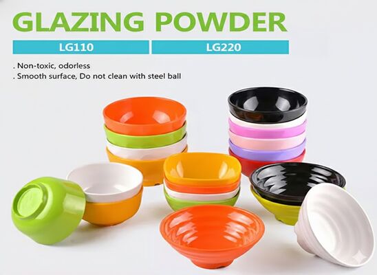 Food Grade Tableware Raw Material Melamine Moulding Compound With 2-4μm Particle Size And ≤0.2% Volatile Matter Content