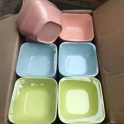 Good price Break Resistant Melamine Square Bowl for Cereal Salad Fruit Food Dishwasher Safe and BPA Free online