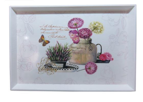 Good price 16 Inch Melamine Serving Platter , Rectangular Melamine Dinner Trays Low Noise online