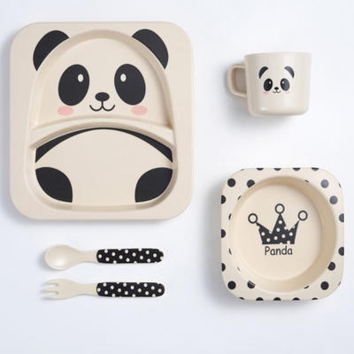Good price Lightweight Multicolor Bamboo Fiber Bowl Children'S Tableware Set online