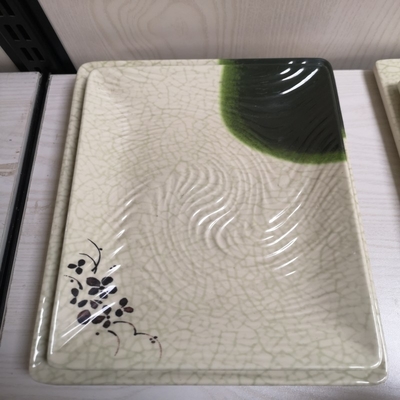 Good price White OEM Melamine Rectangular Plates For Restaurant online