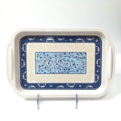 Good price A5 100% melamine Rectangular Tray , White Melamine Food Tray online