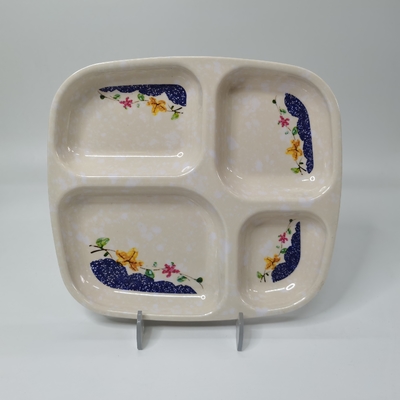 Good price Many Grid Microwave Safe Melamine Plate Set For Party And Gathering online