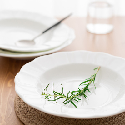 Good price White Royal Ware Round Melamine Plate Set Used In Restaurant online