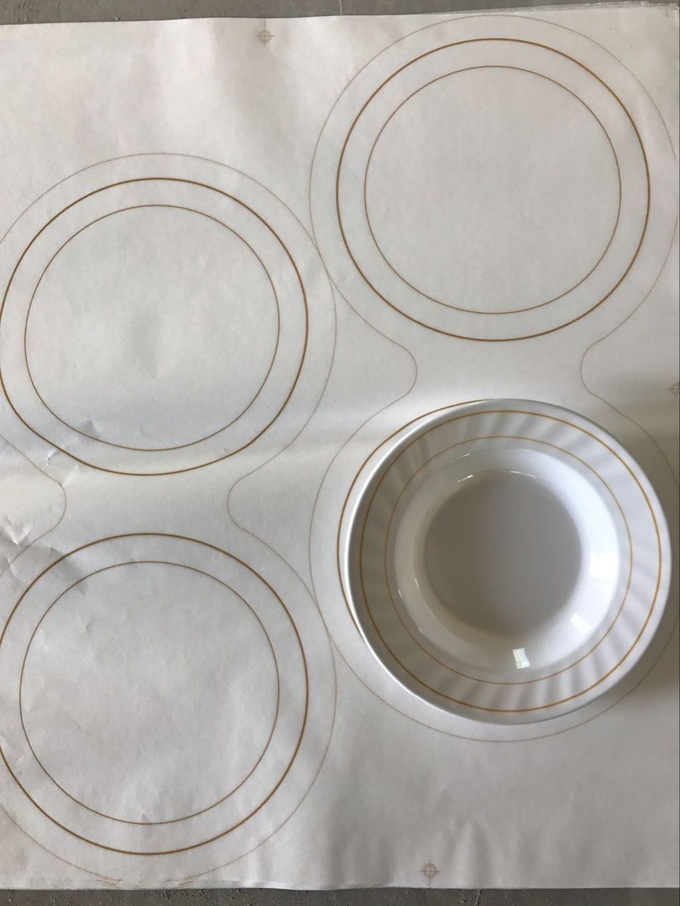 Beautiful Melamine Decal Paper For Melamine Tableware 40gsm/45gsm 2